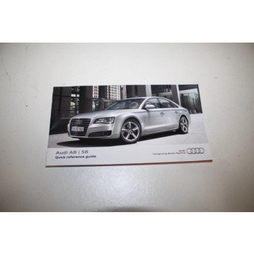Beknopte handleiding engelstalig Audi A8, S8 Bj 10-13