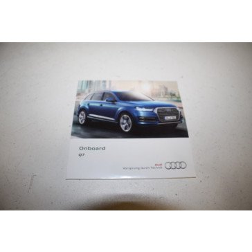 Cd-rom bedieningshandleiding Audi Q7, SQ7 Bj 16-heden
