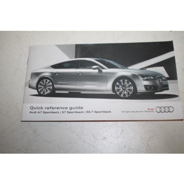 Beknopte handleiding engelstalig Audi A7, S, RS7 Bj 11-14
