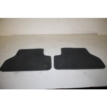 1 set vloermatten achterzijde zwart/rotsgrijs Audi A4, S4 Bj 16-18
