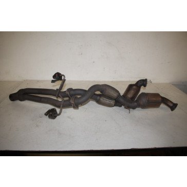 Set uitlaatpijpen met katalysatoren RV+RA 6.0 W12 benz. Volkswagen Touareg Bj 03-10