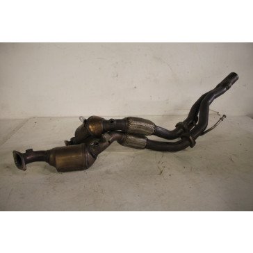 Set uitlaatpijpen met katalysatoren RV+RA 6.0 W12 benz. Volkswagen Touareg Bj 03-10