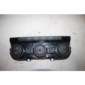 Climatronic paneel zwart/alu Volkswagen Golf Bj 13-20