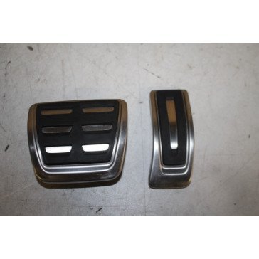 Set pedaalkappen edelstaal ENGELS Audi A4, S4, A5, S5, Q5, SQ5 Bj 17-heden