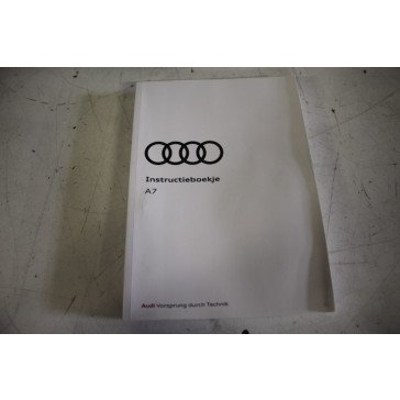 Instructieboekje nederlandstalig Audi A7 Bj 19-heden