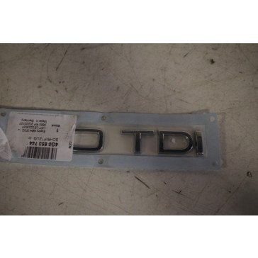Embleem achterkant 50 TDI chroom div. Audi modellen Bj 15-heden