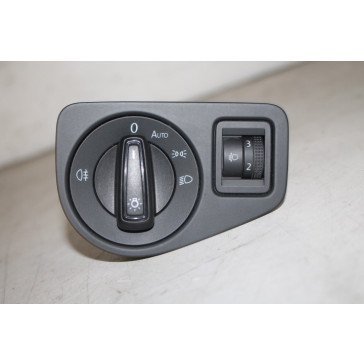 Multischakelaar verlichting zwart/wit Volkswagen Golf Bj 14-17