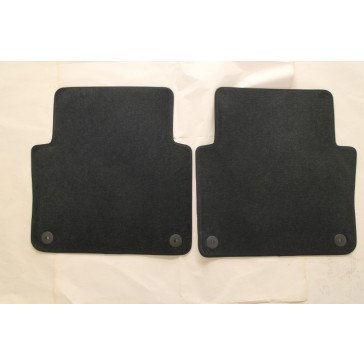 1 set vloermatten achterzijde Zwart Audi A8, S8 Bj 03-10