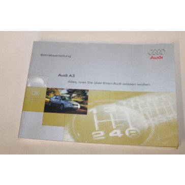 Instructieboekje duitstalig Audi A3 3-deurs Bj 98-00