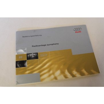 Instructieboekje radio symphony duitstalig div. Audi modellen
