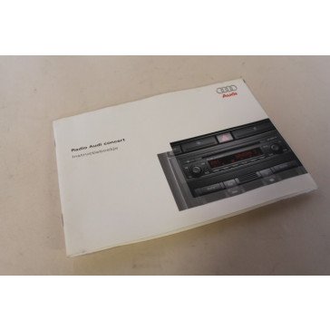 Instructieboekje radio concert nederlandstalig div. Audi modellen