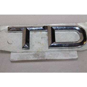 TD embleem achterkant chroom Audi 80 Bj 91-95