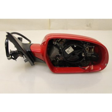 Buitenspiegel elektrisch. rechts rood Audi A4, S4, RS4 Bj 08-heden