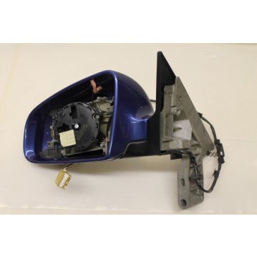 Buitenspiegel elektrisch. links blauw Audi A4, S4 Cabrio Bj 03-06