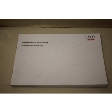 Instructieboekje radio Concert duitstalig Audi A4, S4 Bj 08-12