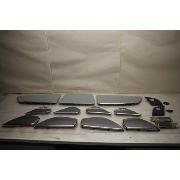 Set B&O luidsprekerroosters Alu/kristalzilver Audi A8, S8 Bj 10-heden