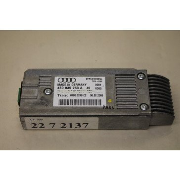 Spraakmodule met software Engelstalig div. Audi modellen Bj 03-12