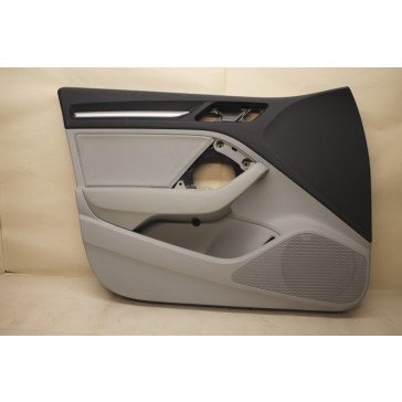 Portierbekleding LV kunstleer zwart/titaniumgrijs Audi A3, S3 Limousine Bj 13-heden