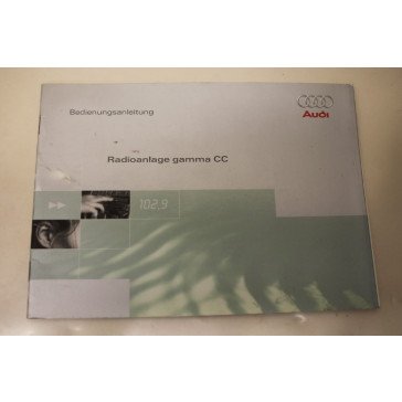 Instructieboekje radio gamma duitstalig