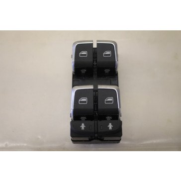 Schakelaar elektr. ruitmechanisme zwart div. Audi modellen Bj 11-heden