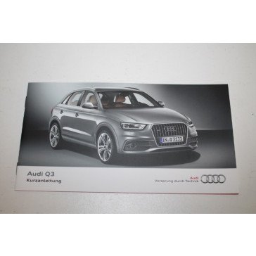 Beknopte handleiding duitstalig Audi Q3 Bj 11-15