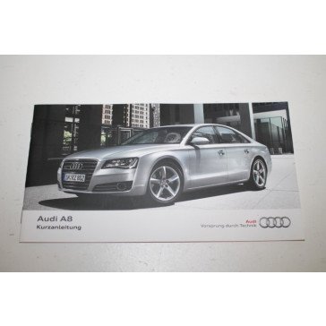 Beknopte handleiding duitstalig Audi A8 Bj 10-13