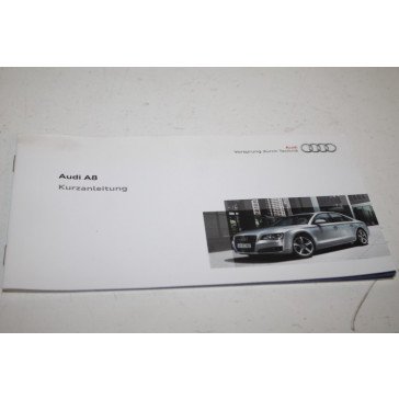 Beknopte handleiding duitstalig Audi A8 Bj 10-13