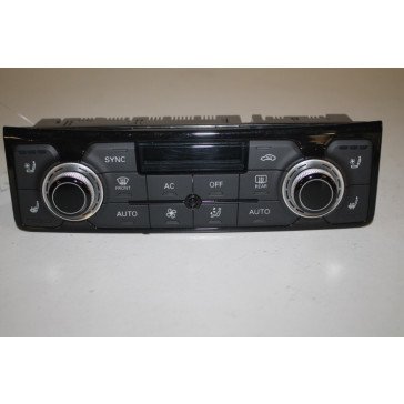 Climatronic paneel zwart/alu Audi A8, S8 Bj 10-13