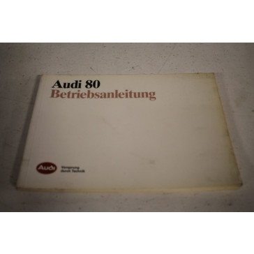 Instructieboekje duitstalig Audi 80 Bj 86-91