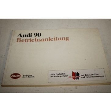 Instructieboekje duitstalig Audi 90 Bj 87-91