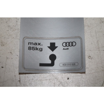 Aanduiding voor rijden met aanhanger Audi A6, S6, RS6, A7, S7, RS7 Bj 11-heden