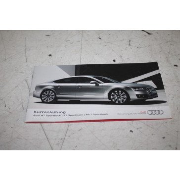Beknopte handleiding duitstalig Audi A7, S7, RS7 Bj 11-18