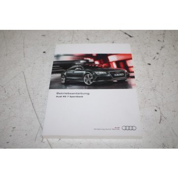 Instructieboekje duitstalig Audi RS7 Bj 14-18