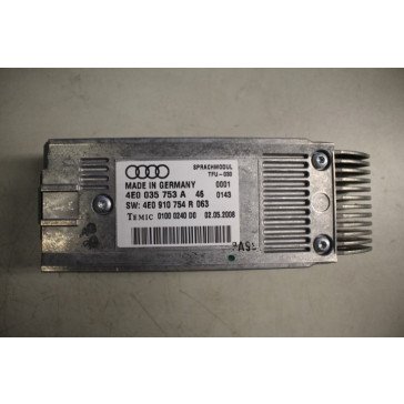 Spraakmodule met software Engelstalig div. Audi modellen Bj 03-12