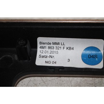 Afdekking middenconsole zilver Audi Q7, SQ7 Bj 16-heden