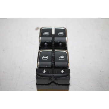 Schakelaar elektr. ruitmechanisme zwart div. Audi modellen Bj 11-18