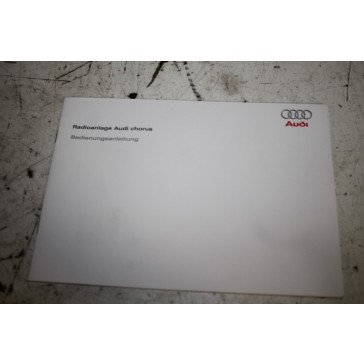 Instructieboekje duitstalig radio Chorus Audi A4, S4, RS4, A5, S5, RS5, Q5, SQ5 Bj 08-17