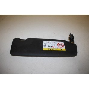 Zonneklep met spiegel en afdekschuif links zwart ENGELS div. Audi modellen Bj 13-17