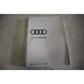 Instructieboekje nederlandstalig Audi A7 Bj 19-heden