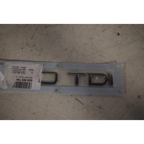 Embleem achterkant 50 TDI chroom div. Audi modellen Bj 15-heden