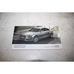Beknopte handleiding duitstalig Audi A4, S4, RS4 Bj 12-16