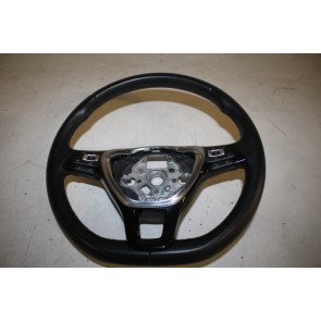 Multifunctiestuurwiel 3-spaaks leer zwart div. Volkswagen modellen Bj 14-20