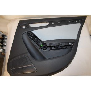 0557639 - 8K0867304RIAK - Portierbekleding leer RA zwart/titaniumgrijs Audi A4, S4, RS4 Bj 10-16