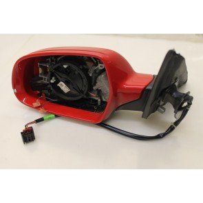 Buitenspiegel elektrisch. links rood Audi A4, S4 Bj 08-heden