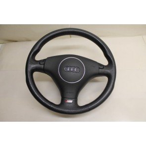 S-line sportstuurwiel leer zwart Audi A4 Bj 01-06