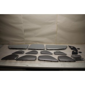 Set B&O luidsprekerroosters Alu/kristalzilver Audi A8, S8 Bj 10-heden
