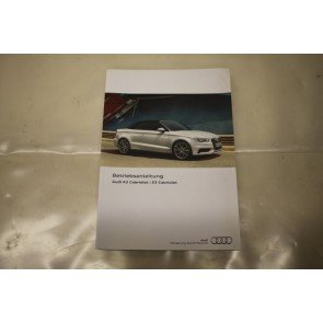 Instructieboekje duitstalig Audi A3, S3 Cabriolet Bj 14-heden