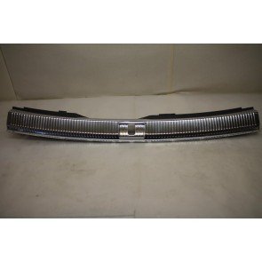 Bekleding afsluitplaat achter zwart/edelstaal Audi A6, S6, RS6 Avant Bj 11-heden
