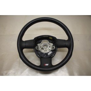 S-line sportstuurwiel leer geperf. zwart Audi A4, A6 Bj 05-08
