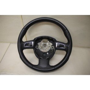 0572167 - 8T0419091AWUL - Multifuntiesportstuurwiel 3-spaaks leer zwart Audi A4, A5 Bj 08-12